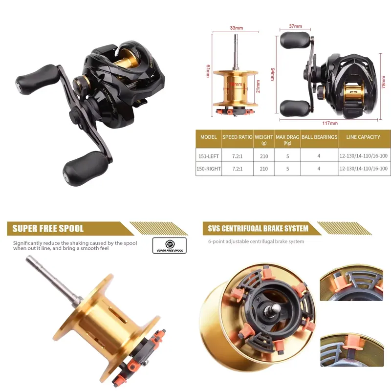 Baitcasting Reel - Moulinet de pêche Bass One Xt
